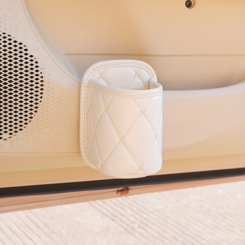 1 piece PU leather car cup holder, suitable for most cars