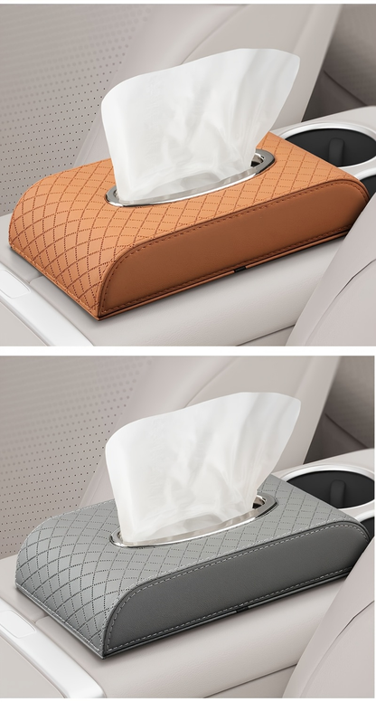 Beige/Gold, seat-mounted tissue holder, easy to hold