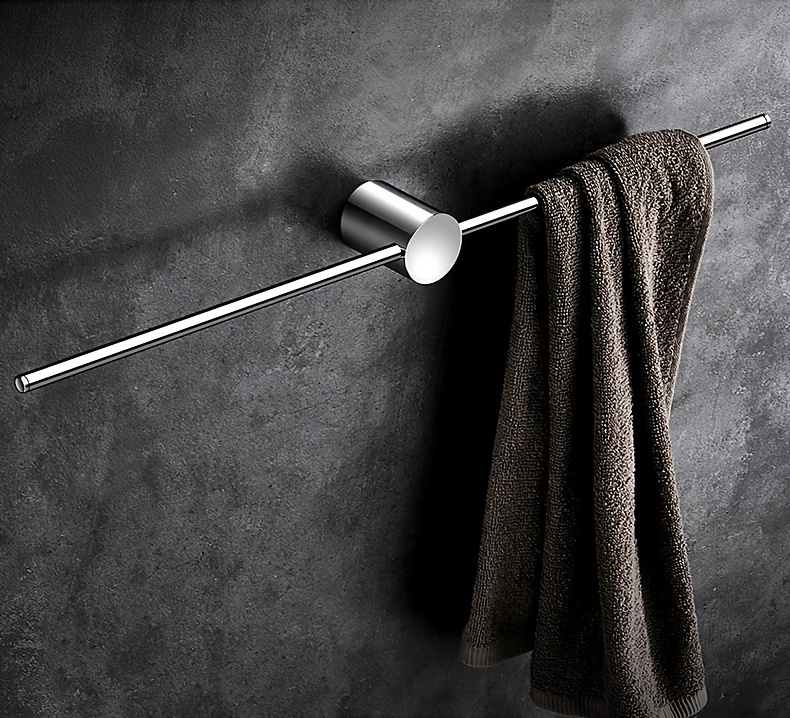 1-piece chrome-plated all-copper creative towel rack, bathroom storage towel rack