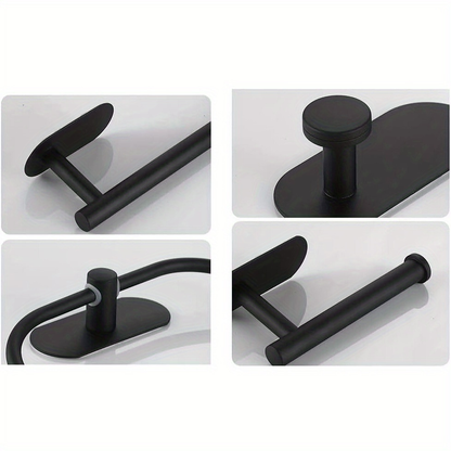 4-piece stainless steel bathroom hardware set