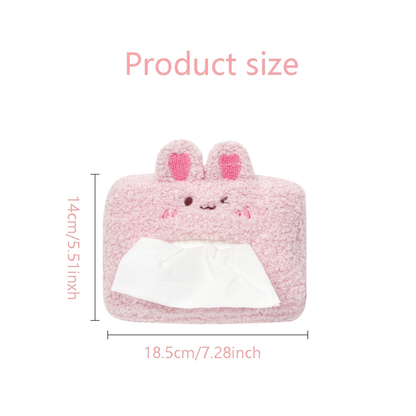 1pc Car Tissue Box, Hanging Type for Vehicles, Cute And Creative Design for Armrest And Sun Visor.