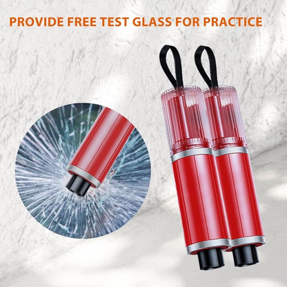 2 Packs of mini car Window Breakers Seat Belt Cutting 2 - in - 1 Tools - Tested Emergency Escape Tools w Test Glass, Roadside Assistance, Survival Gear, Reliable Build, Highstrength Material, Vehicle Owners