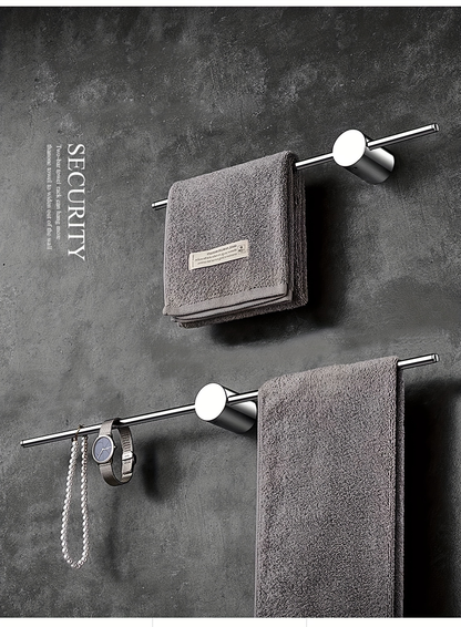 1-piece chrome-plated all-copper creative towel rack, bathroom storage towel rack