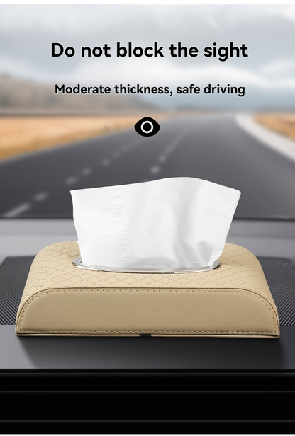 Beige/Gold, seat-mounted tissue holder, easy to hold