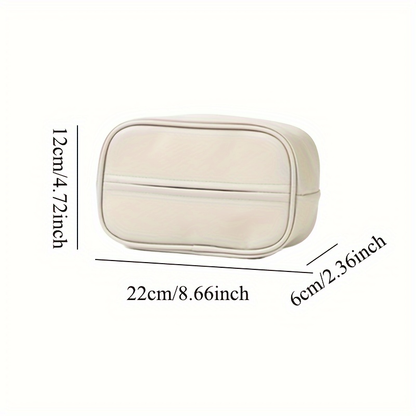 Universal seat back hanging tissue storage box