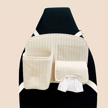 With multi-function hook, tissue box, car rear storage cabinet.