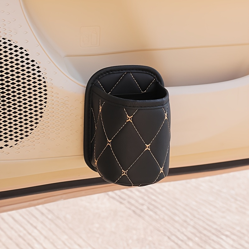 1 piece PU leather car cup holder, suitable for most cars