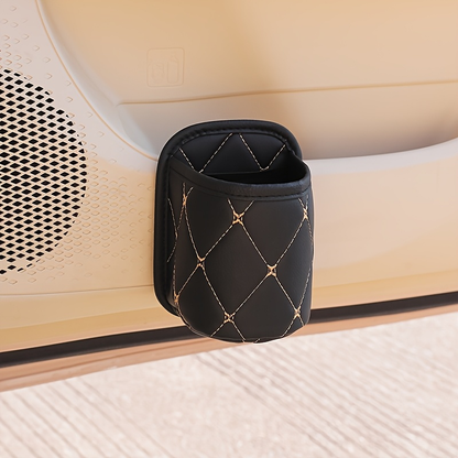 1 piece PU leather car cup holder, suitable for most cars