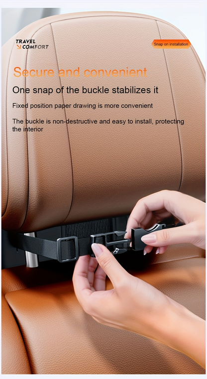 1 piece faux leather car seat back tissue holder