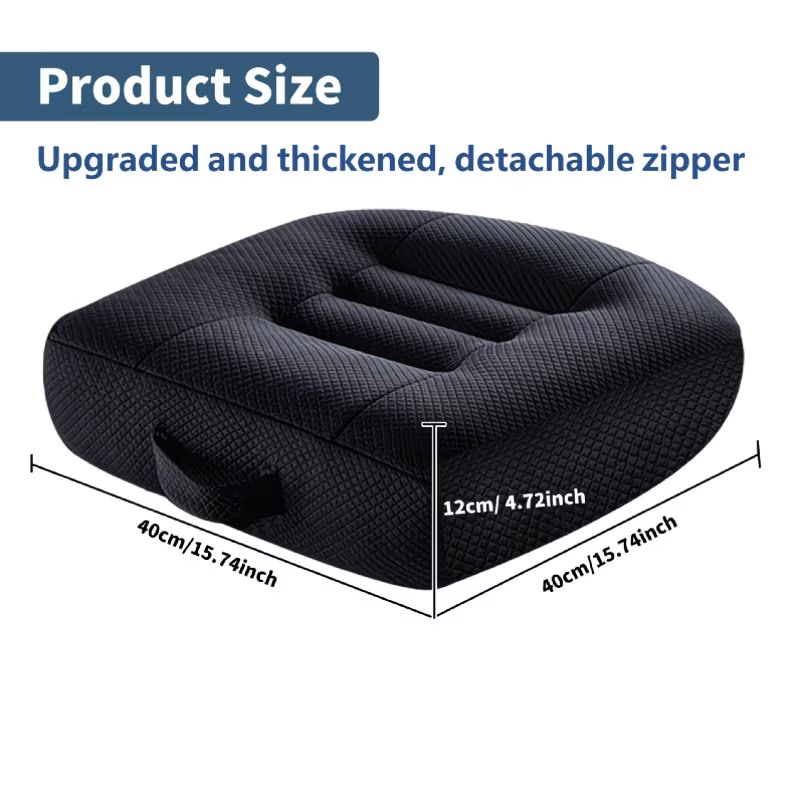 Adult booster seat cushion for shorter drivers, car safety seat cushion