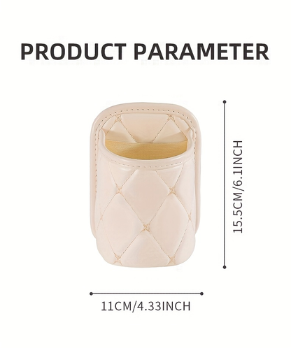 1 piece PU leather car cup holder, suitable for most cars